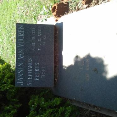 VUUREN Stephanus Petrus, Jansen van 1938-1988