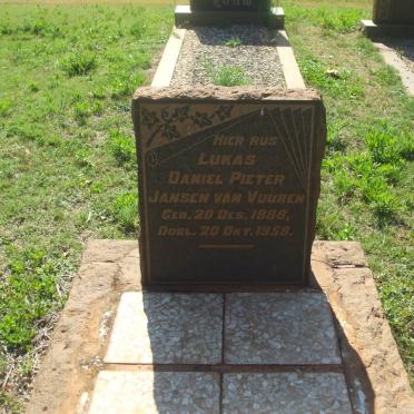 VUUREN Lukas Daniel Pieter, Jansen van 1888-1959