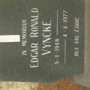 VYNCKE Edgar Ronald 1948-1977