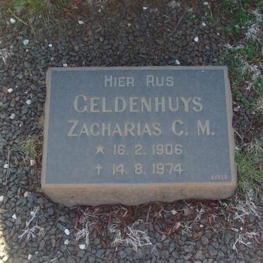 GELDENHUYS Zacharias C.M. 1906-1974