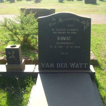WATT Kowie, van der nee BEZUIDENHOUT 1891-1964
