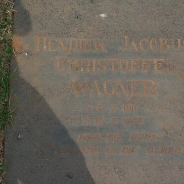 WAGNER Hendrik Jacobus Christoffel 1911-1976