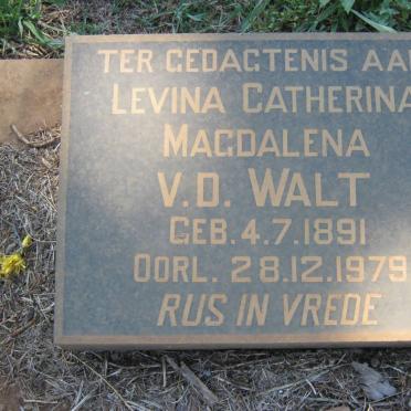 WALT Levina Catherina Magdalena, v.d. 1891-1979