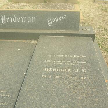 WEIDEMAN Hendrik J.S. 1916-1973