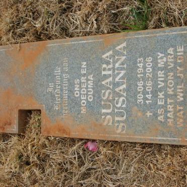 ZIETSMAN Susara Susanna 1943-2006