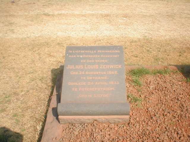 ZERWICK Julius Louis 1846-1953
