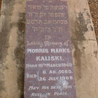 KALISKI Morris Marks 1860-1909