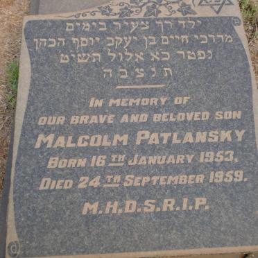 PATLANSKY Malcolm -1953
