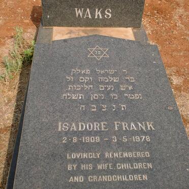 WAKS Isadore Frank 1908-1978