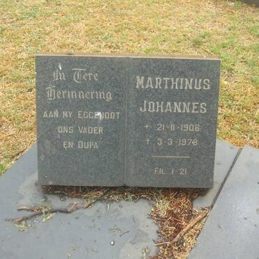? Marthinus Johannes 1906-1978