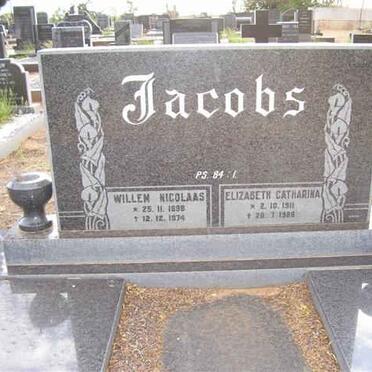 JACOBS Willem Nicolaas 1896-1974 &amp; Elizabeth Catharina 1911-1988