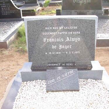 JAGER Francois Alwyn, de 1891-1975