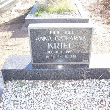 KRIEL Anna Catharina 1944-1991