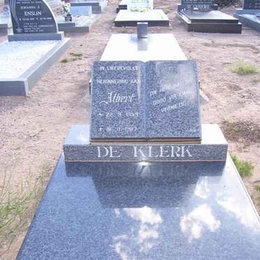 KLERK Albert, de 1959-198?