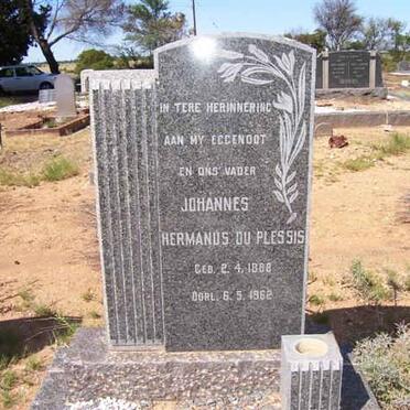 PLESSIS Johannes Hermanus, du 1888-1962