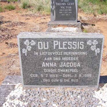 PLESSIS Anna Jacoba, du nee SWANEPOEL 1862-1958