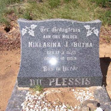 PLESSIS Nikiasina J., du nee BOTHA 1875-1959
