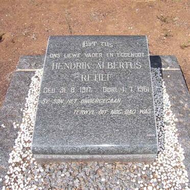 RETIEF Hendrik Albertus 1917-1961