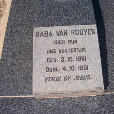 ROOYEN Baba, van 1961-1961
