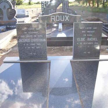 ROUX Jacobus Christiaan 1910-19?1 &amp; Elsie Rachel 1914-??