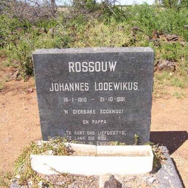 ROSSOUW Johannes Lodewikus 1910-1961