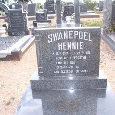 SWANEPOEL Hennie 1924-1971
