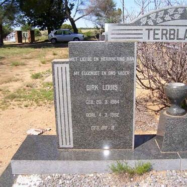 TERBLANCHE Dirk Louis 1884-1962