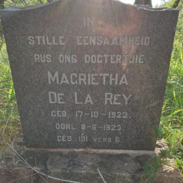 REY Magrietha, de la 1922-1923