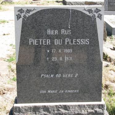 PLESSIS Pieter, du 1909-1971