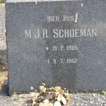 SCHOEMAN M.J.R. 1905-1962