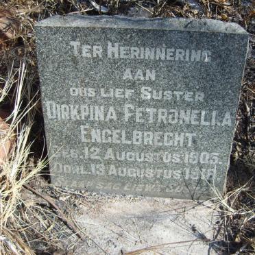 ENGELBRECHT Dirkpina Petronella 1906-1918