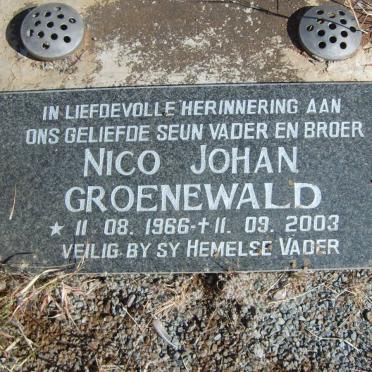 GROENEWALD Nico Johan 1966-2003