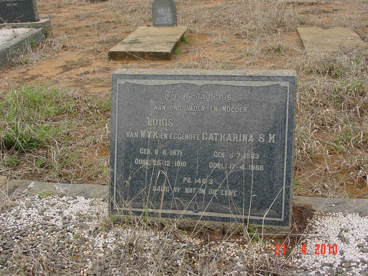 WYK Louis, van 1871-1910 & Catharina S.M. 1883-1966
