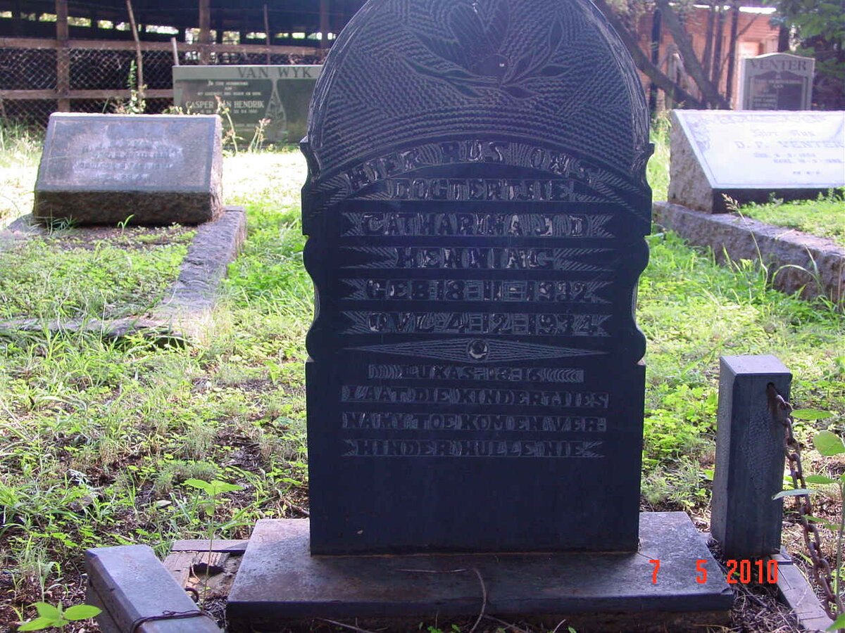 HENNING Catharina J.D. 1932-1934