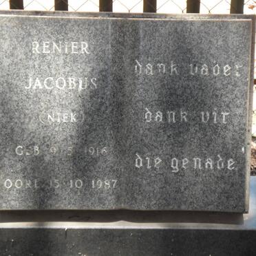 VILJOEN Renier Jacobus 1916-1987  