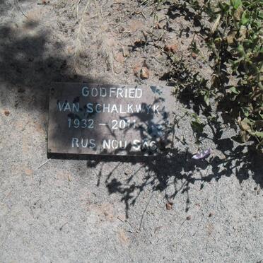 SCHALKWYK Godfried, van 1932-2011