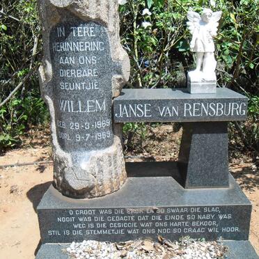 RENSBURG Willem, Janse van 1969-1969