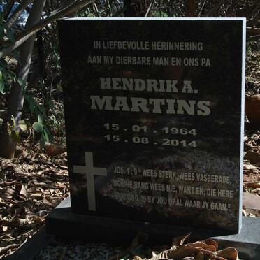MARTINS Hendrik A. 1964-2014