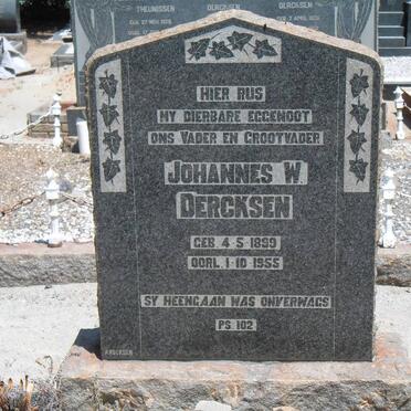 DERCKSEN Johannes W. 1899-1955