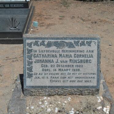 RENSBURG Catharina Maria Cornelia Johanna, Janse van 1923-1938