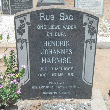 HARMSE Hendrik Johannes 1868-1951