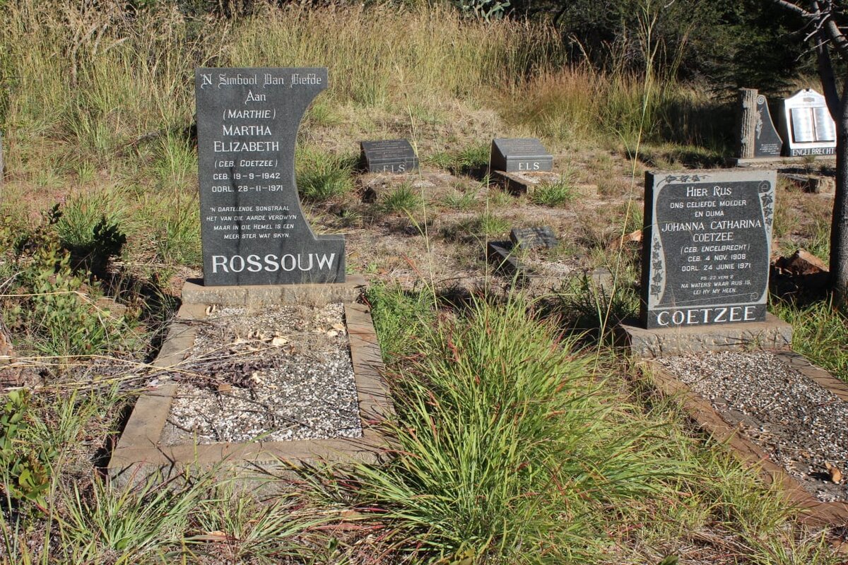 ROSSOUW Martha Elizabeth nee COETZEE 1942-1971
