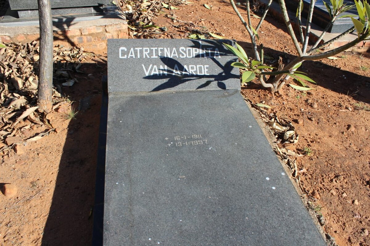 AARDE Catriena Sophia, van 1911-1997