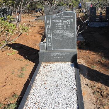 FOURIE Petrus Jacobus Johannes 1942-2016