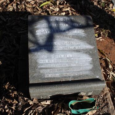 SWART Catharina Sofy? nee ENGELBRECHT 1881-1952