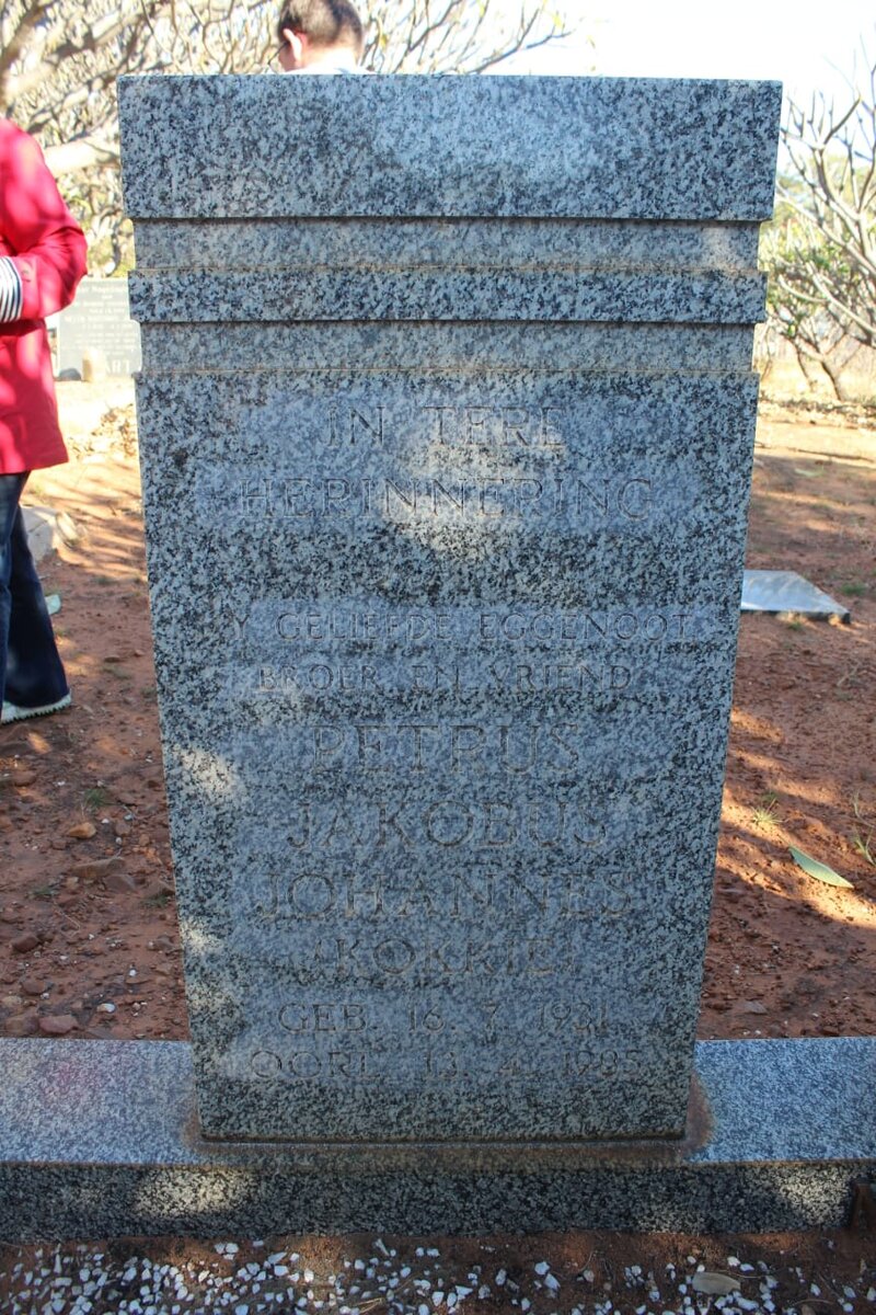 MULLER Petrus Jakobus Johannes 1931-1985 _2