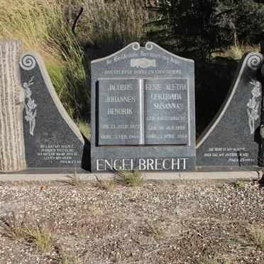 ENGELBRECHT Jacobus Johannes Hendrik 1877-1966 & Elsie Aletha Gertruida Susanna ENGELBRECHT 1888-1964