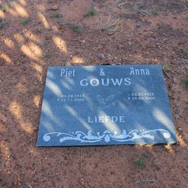 GOUWS Piet 1924-2002 & Anna 1925-2000