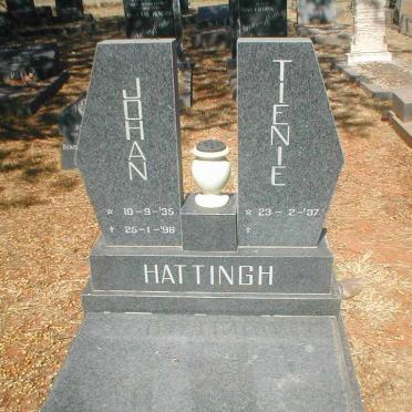 HATTINGH Johan 1935-1996 &amp; Tienie 1937-