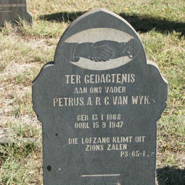 WYK Petrus A.R.C., van 1868-1947